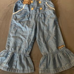 Matilda Jane Blue Denim Ruffle Jeans